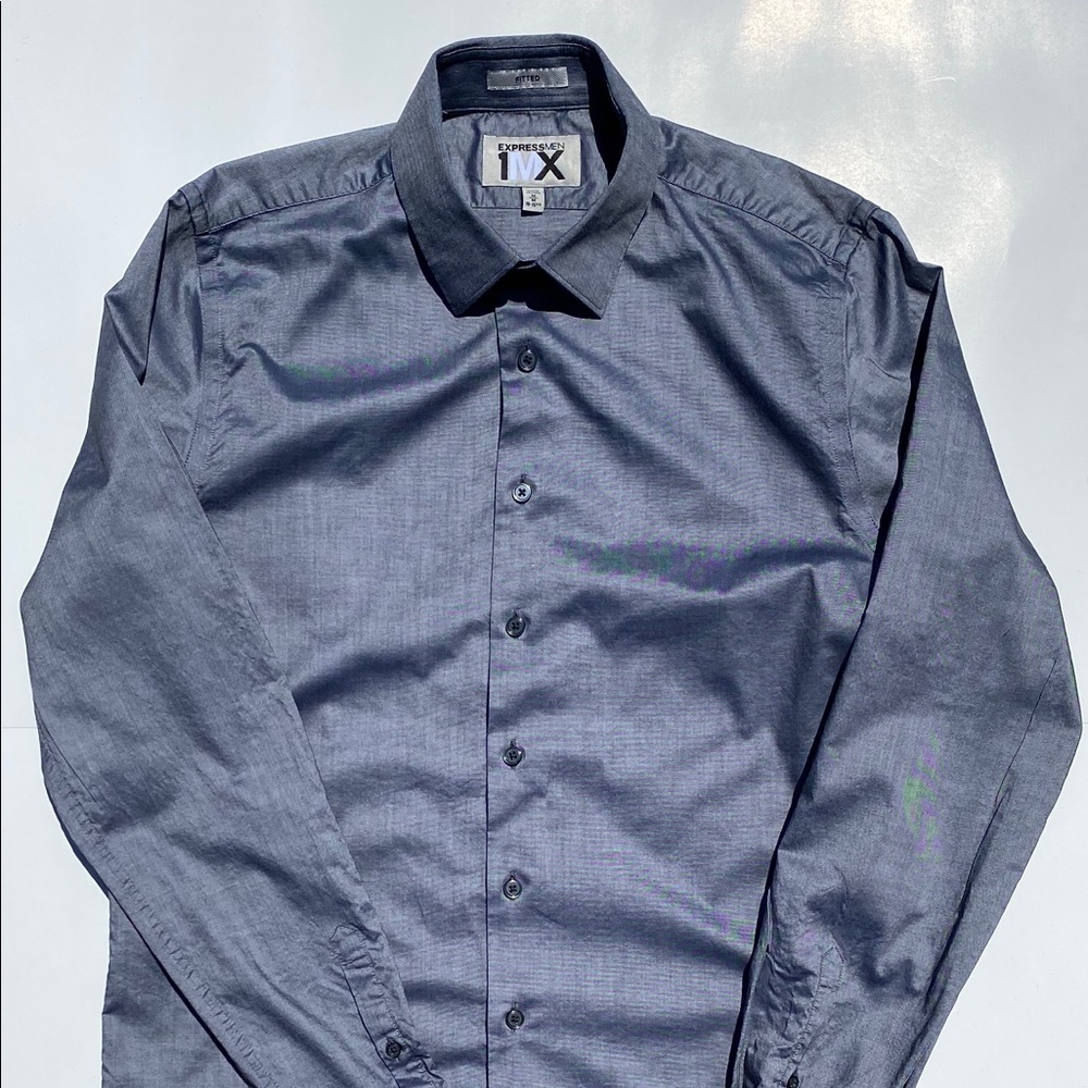 Express 1MX Fitted Dress Shirt